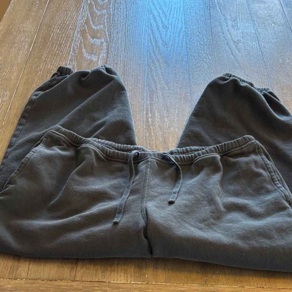 Hollister Black adjustable tie waist Joggers size xl